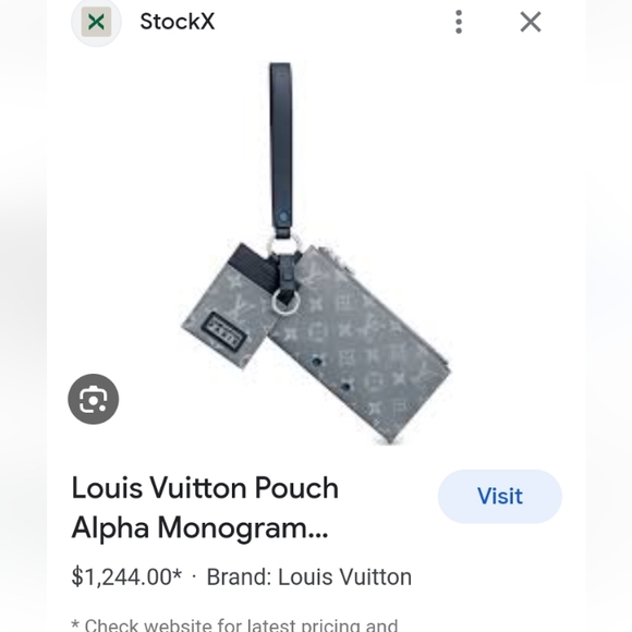 Louis Vuitton Ltd. Ed. monogram Alpha Satellite Canvas Pouch & Card C - Picture 14 of 15